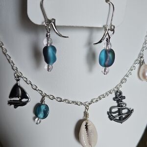 Irridescent Sea Glass Earrings